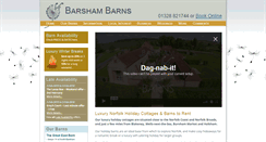 Desktop Screenshot of barshambarns.co.uk